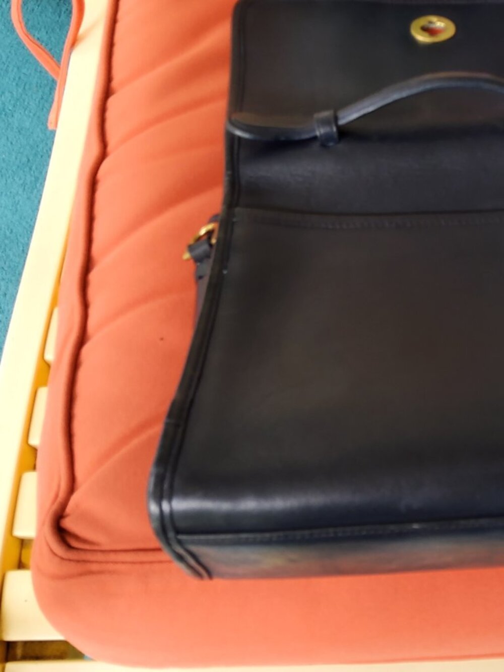 Coach Vintage Navy Blue Court Bag 9870 - Picture 6 of 14